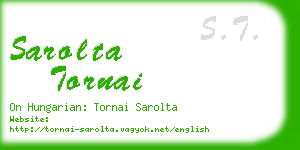 sarolta tornai business card